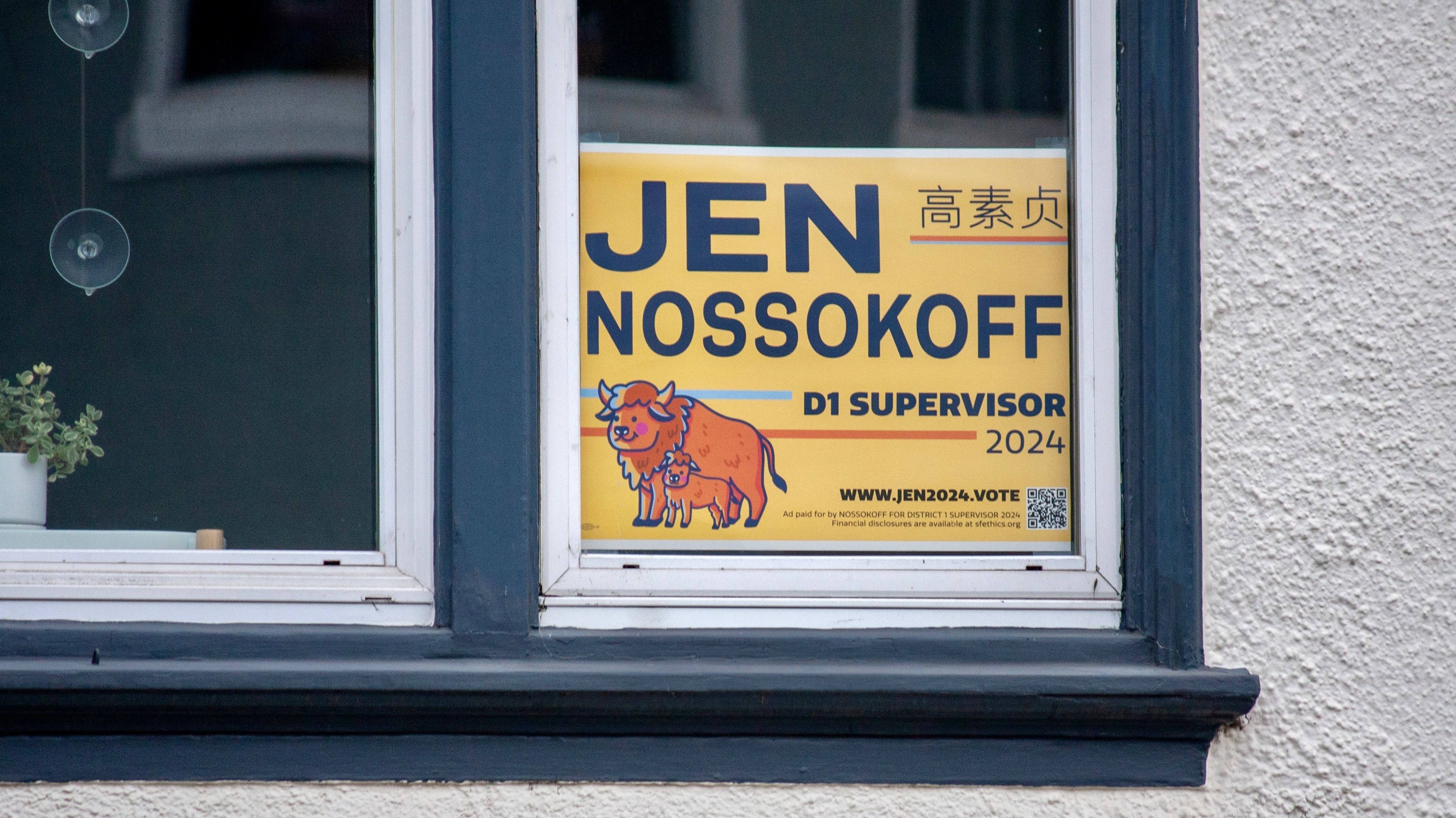 District 1 (Richmond) Supervisor candidate Jen Nossokoff is just told by the Department of Elections that she can't put her own Chinese name on the Chinese-language ballot. Courtesy Jen Nossokoff