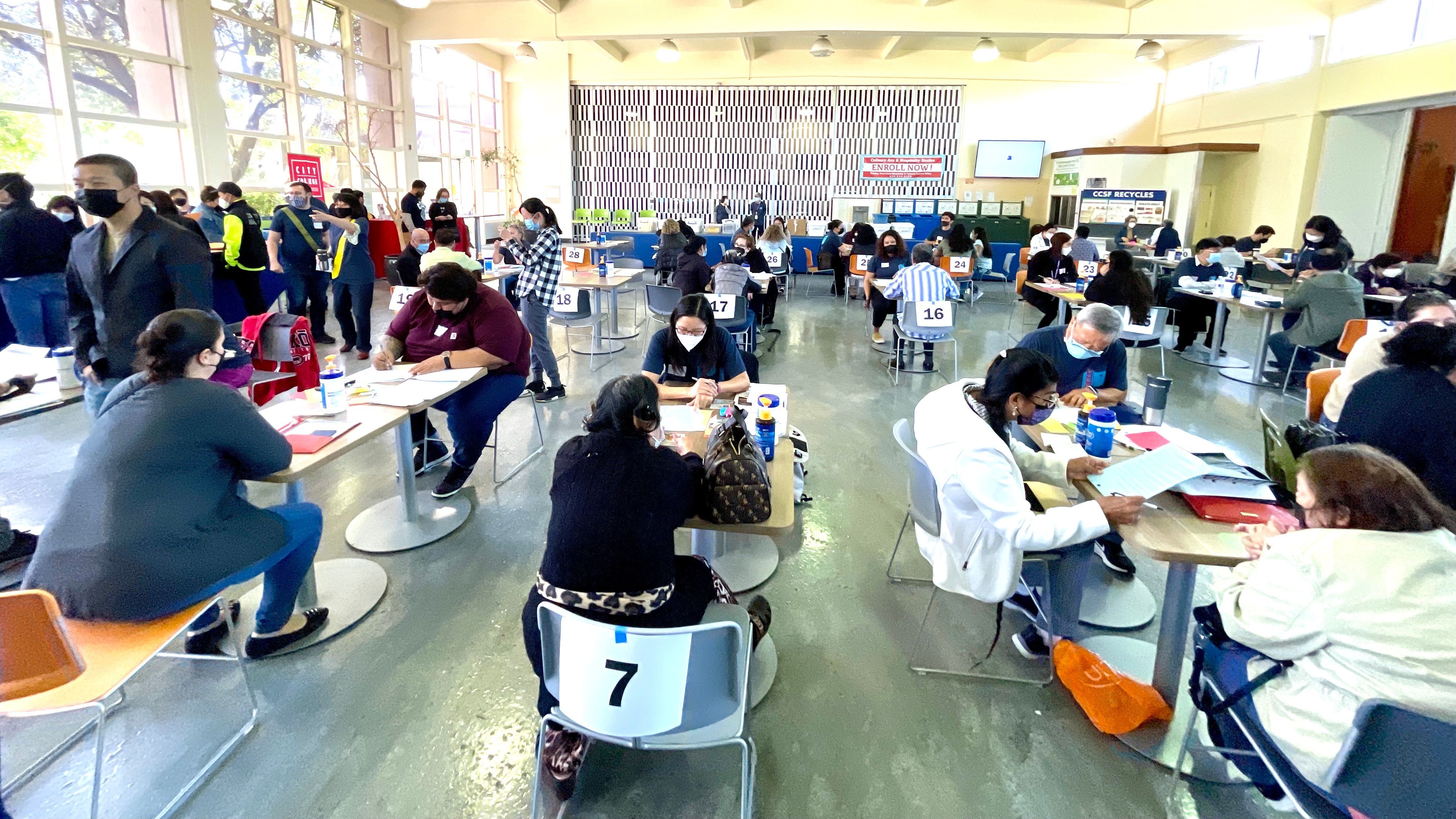 First free citizenship workshop in 2022 is held at SF City College. Photo by Portia Li