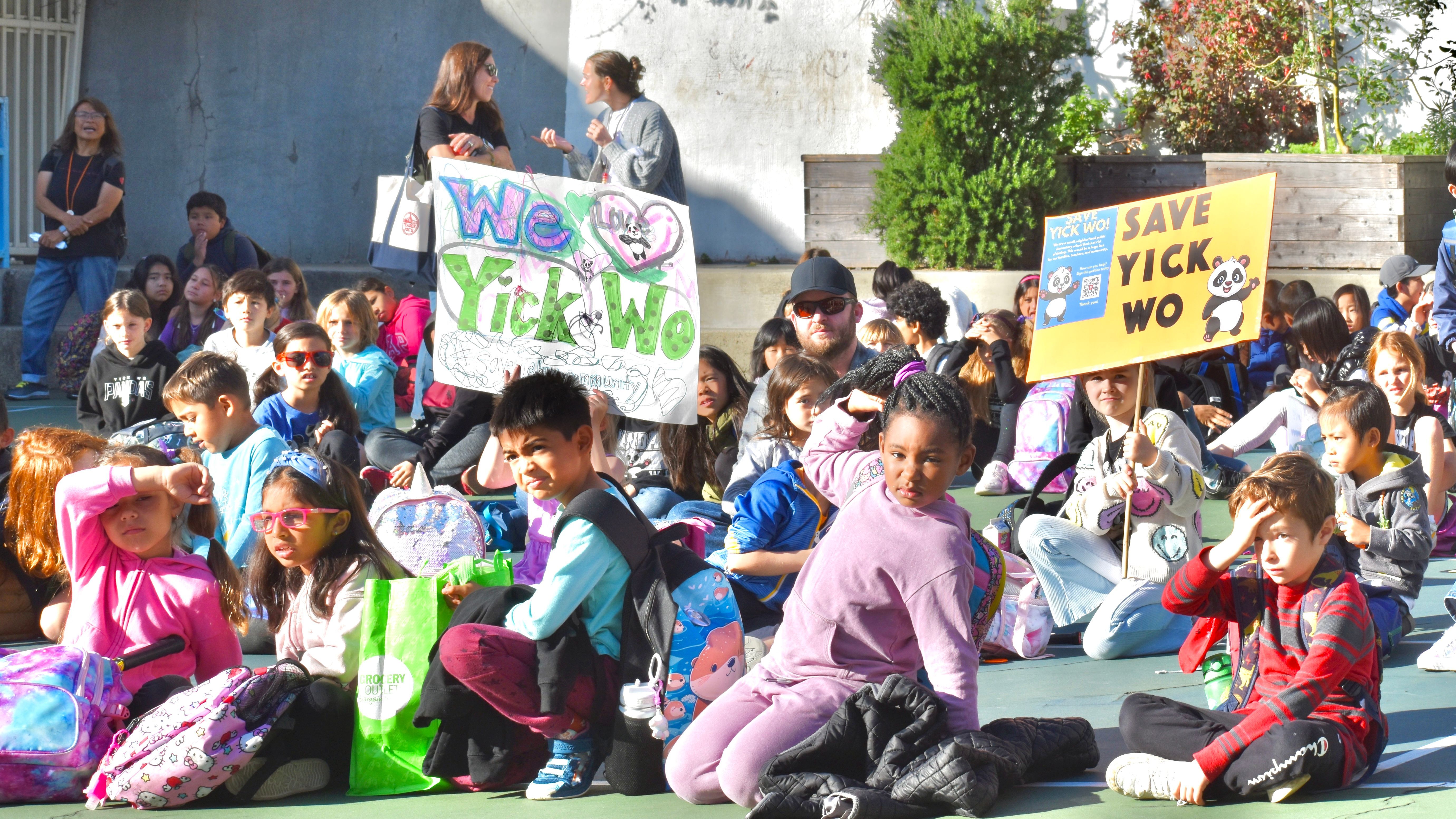 Yick Wo Elementary School is one of the four high Asian enrollment schools on the list for school closures. Photo by Portia Li