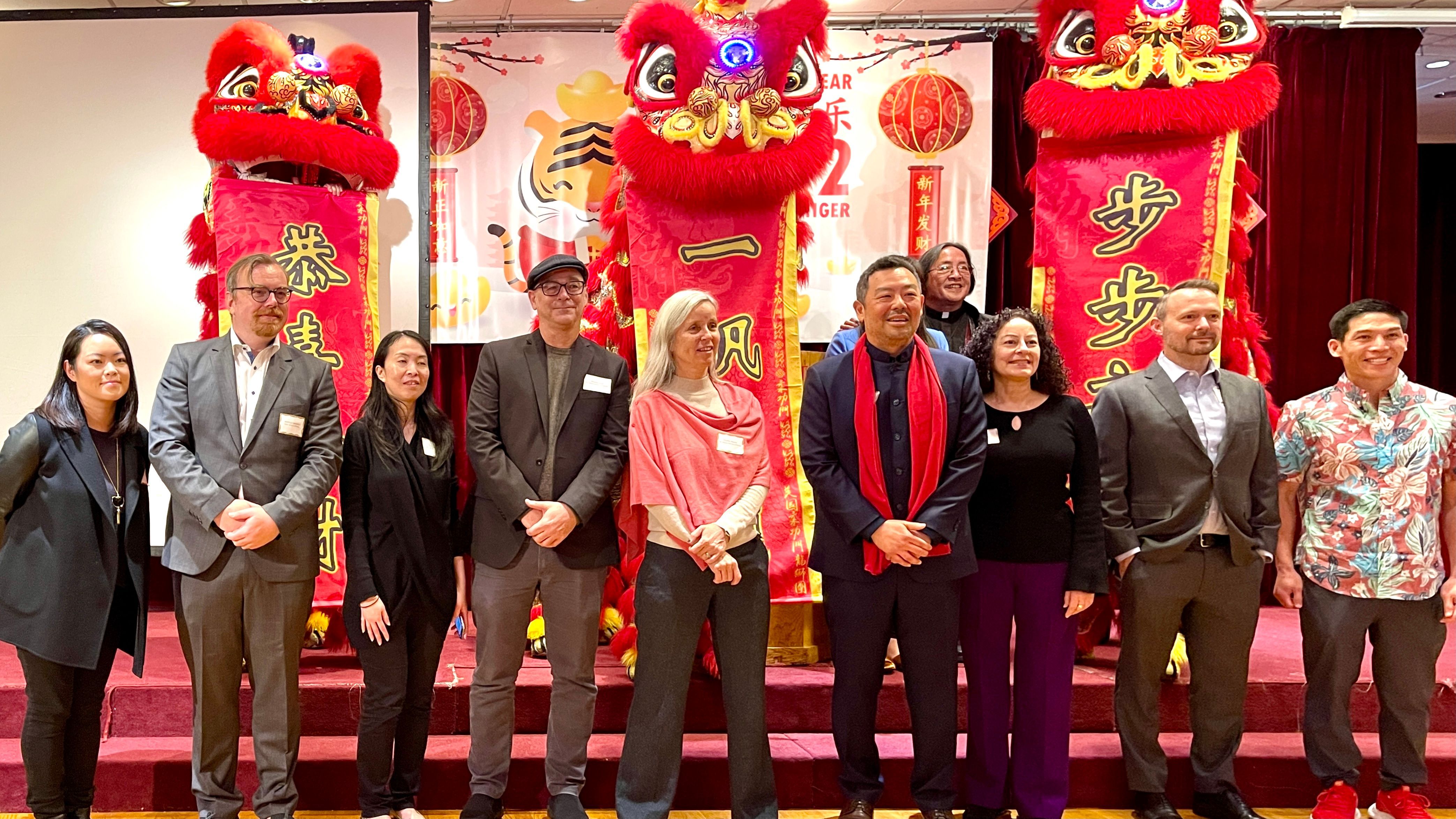 CCDC management team celebrates Chinese New Year. Photo by Portia Li