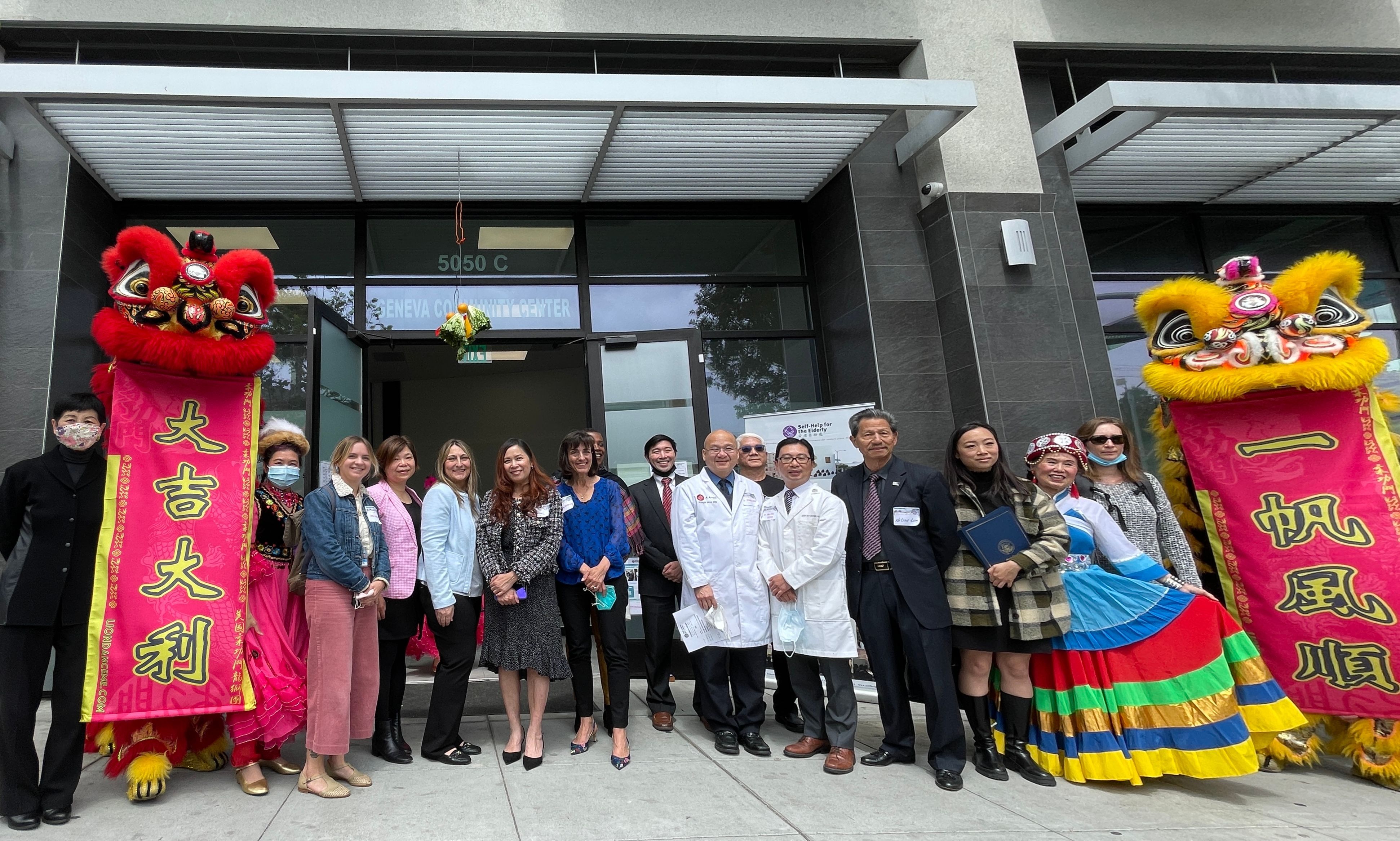 Self-Help for the Elderly holds a grand opening ceremony for its newest nutrition center in District 11. Photo by Portia Li