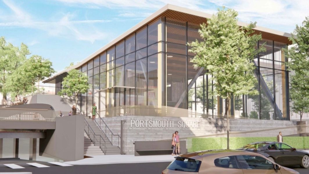 The City plans to build a bigger community clubhouse for Portsmouth Square’s renovation. Courtesy photo