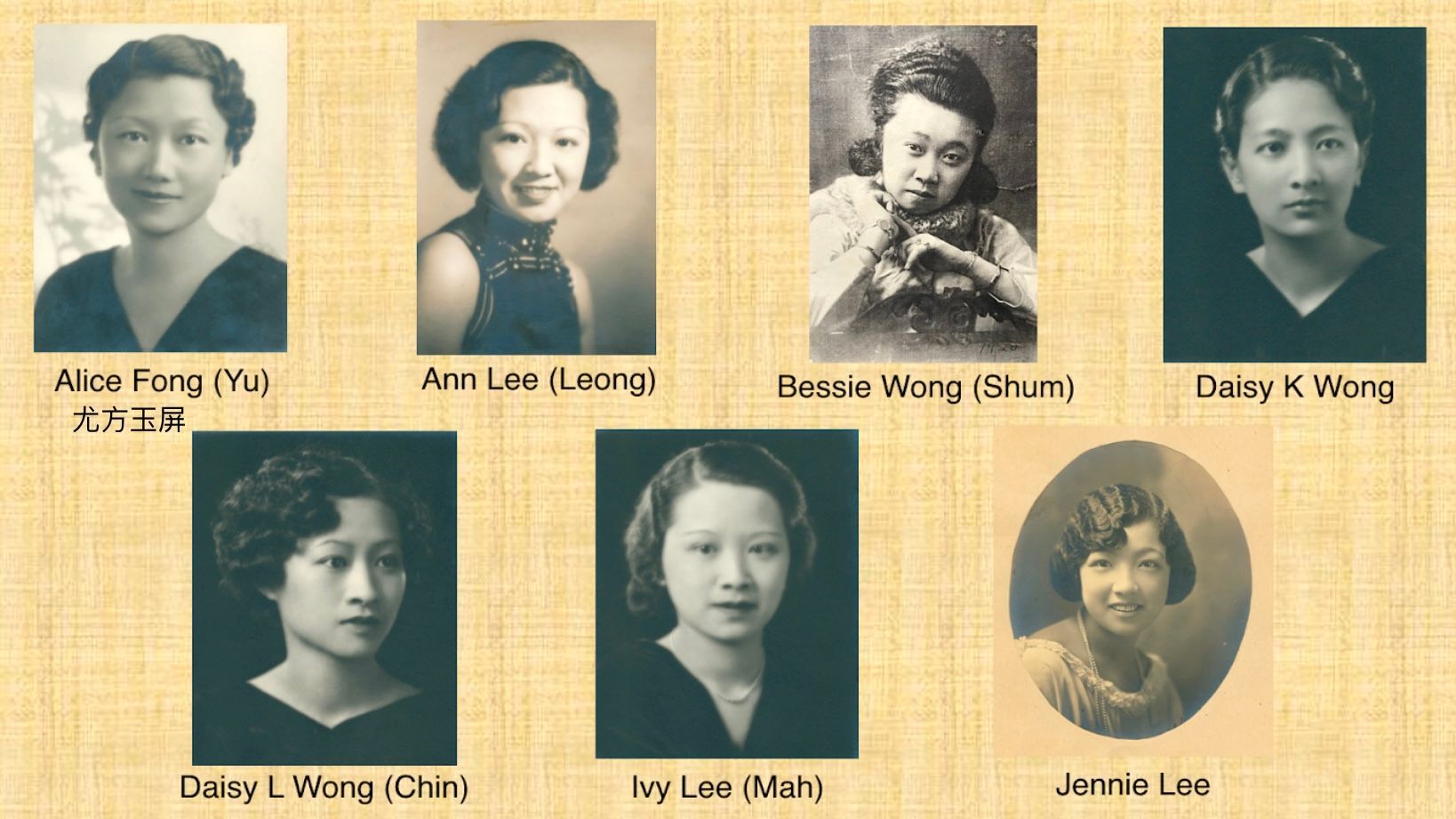 The Square and Circle Club was formed by 7 young and talented Chinese American women on June 15, 1924 in San Francisco. Alice Fong Yu served as the Club’s founding president. Courtesy the Square and Circle Club