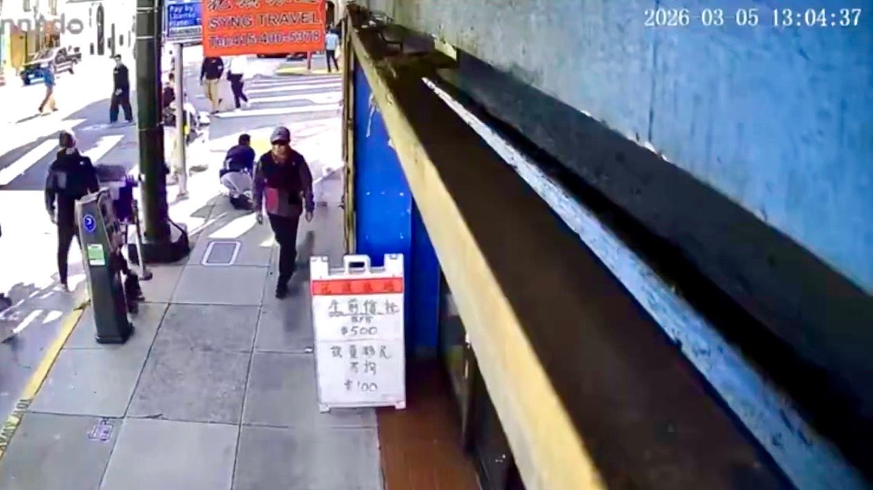 The surveillance footage of the stabbing has been widely reposted globally on social media. Users questioned why very little help was offered to the victim who fell to the ground. Screenshot photo