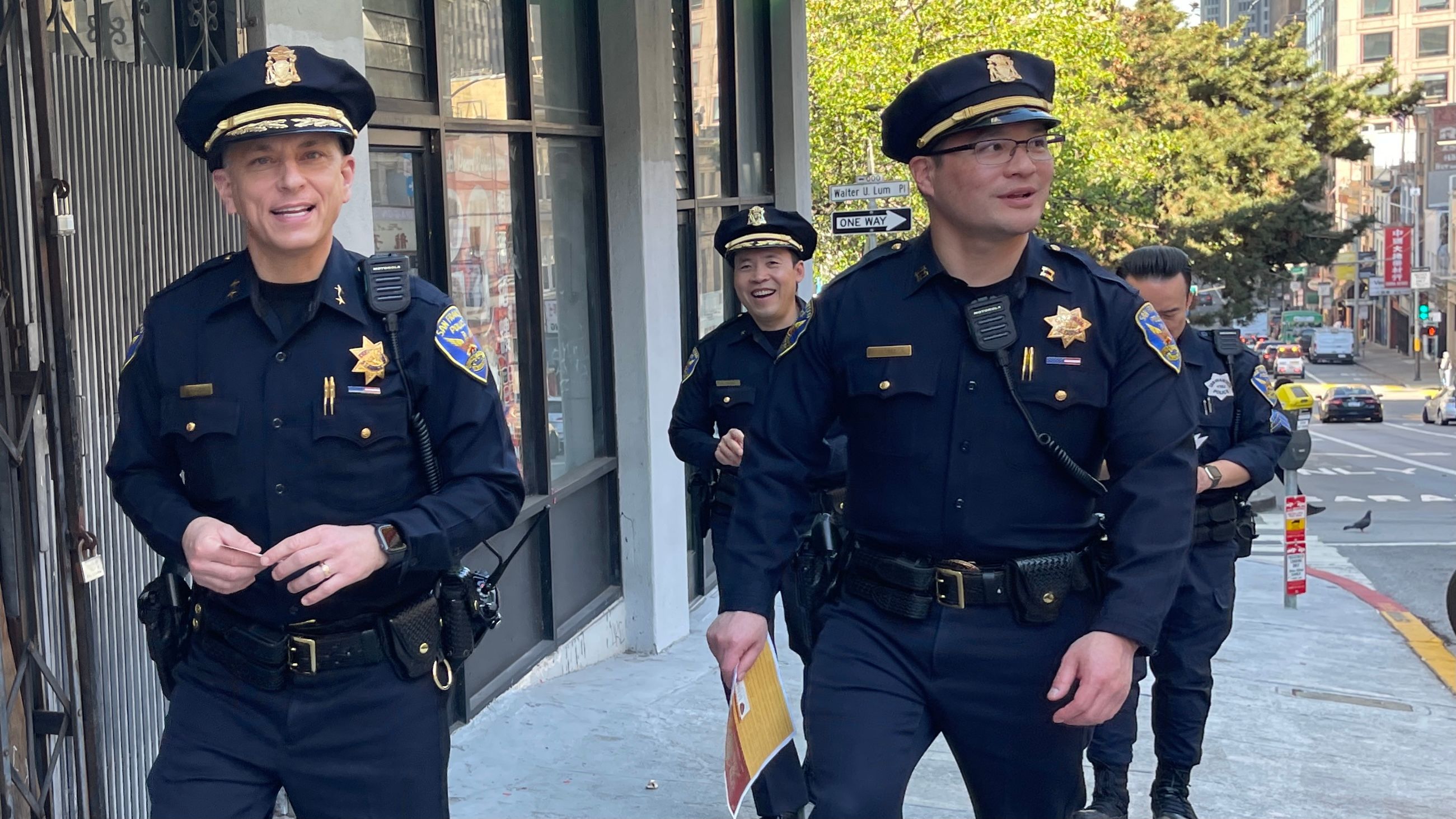 Deputy Chief David Lazar (left) will be promoted to Assistant Chief and Central Station Police Captain Julian Ng （right）will be promoted to Commander on July 1. Photo by Portia Li