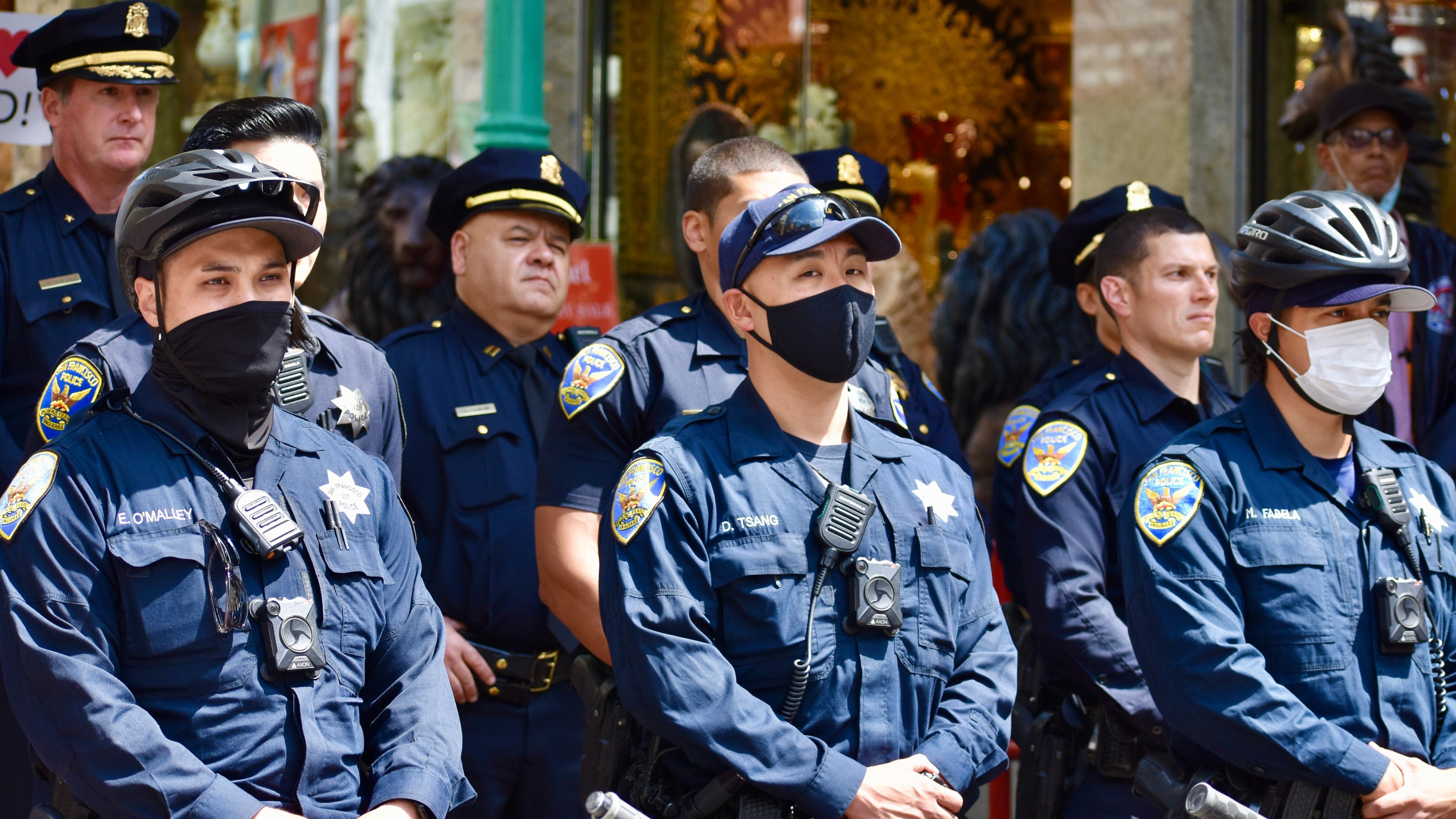 The numbers of Chinese American police officers and mid-level managers in San Francisco Police Department have been down in recent years. Photo by Portia Li