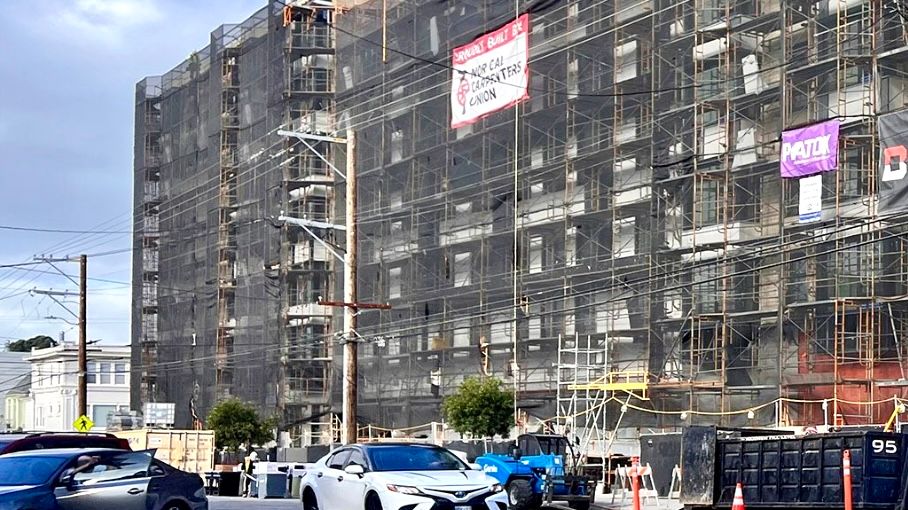 A 90-unit affordable housing project located at 2550 Irving Street in San Francisco’s Sunset District began construction in 2024 despite strong complaints from neighbors. Courtesy Yi-Kuan Lee