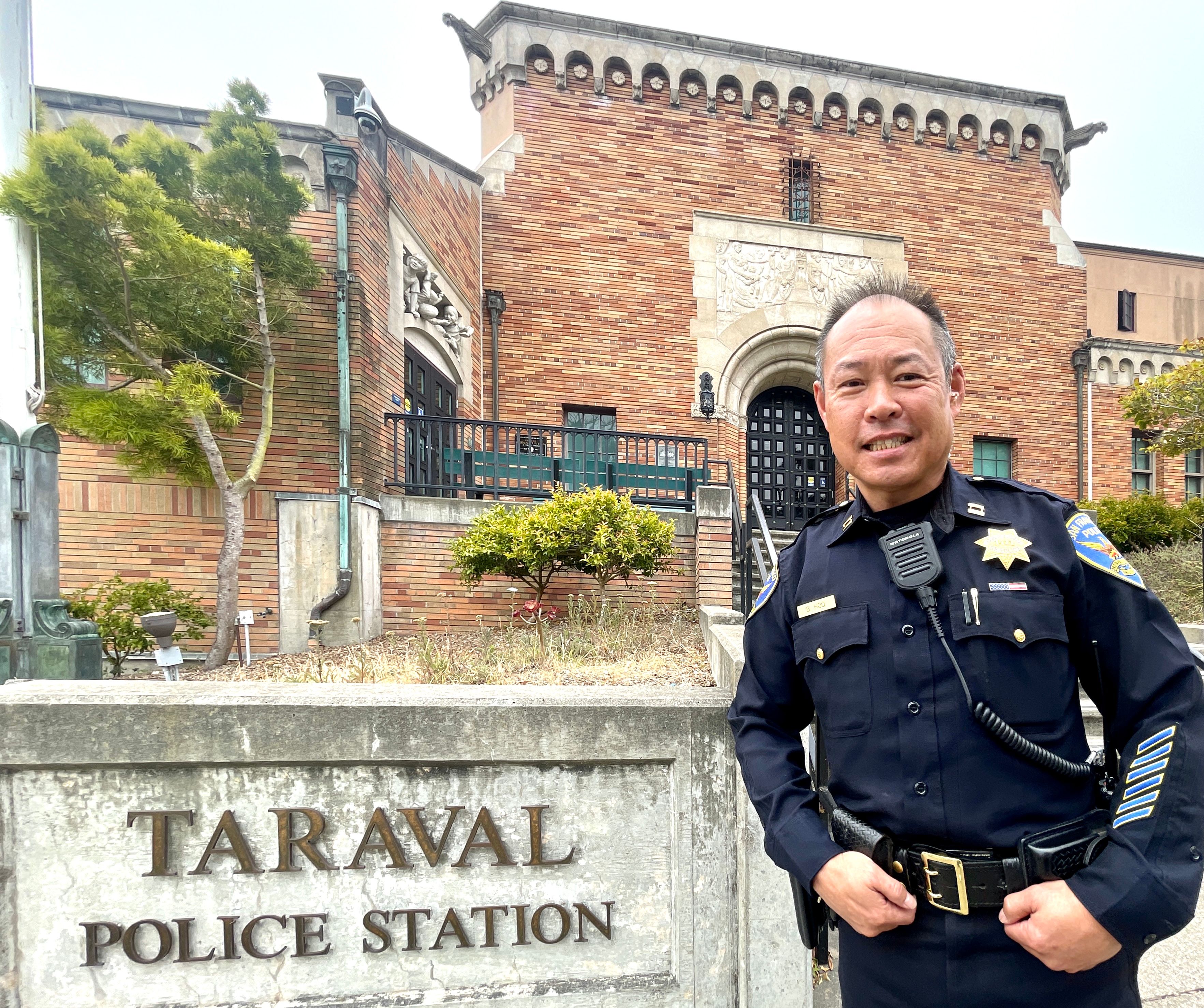 Prior to the Commander promotion, Brien Hoo served as the Captain of Taraval Police Station which covers Sunset, Oceanview and Parkside neighborhoods. Photo by Portia Li