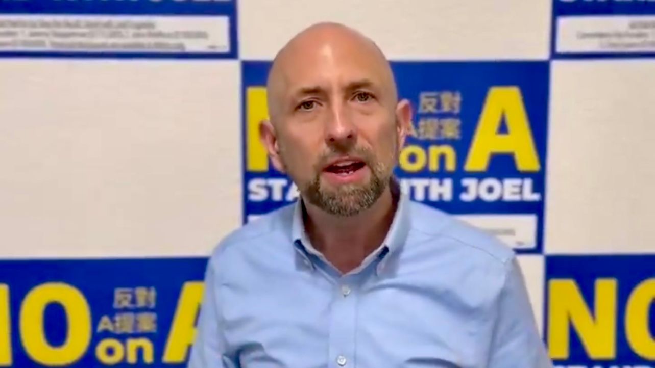 D4 Supervisor Joel Engardio asks voters in his district to vote no on Prop. A which is a recall ballot measure to remove him from office. Screenshot photo from X