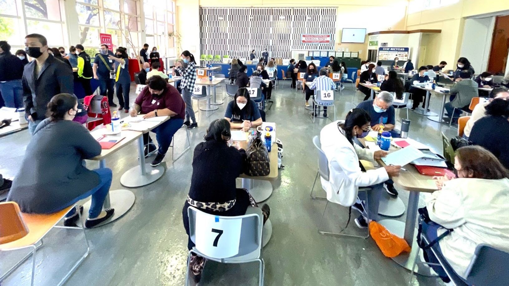 It is one of the free in-person workshops for permanent residents becoming citizens at San Francisco City College in 2022. Photo by Portia Li