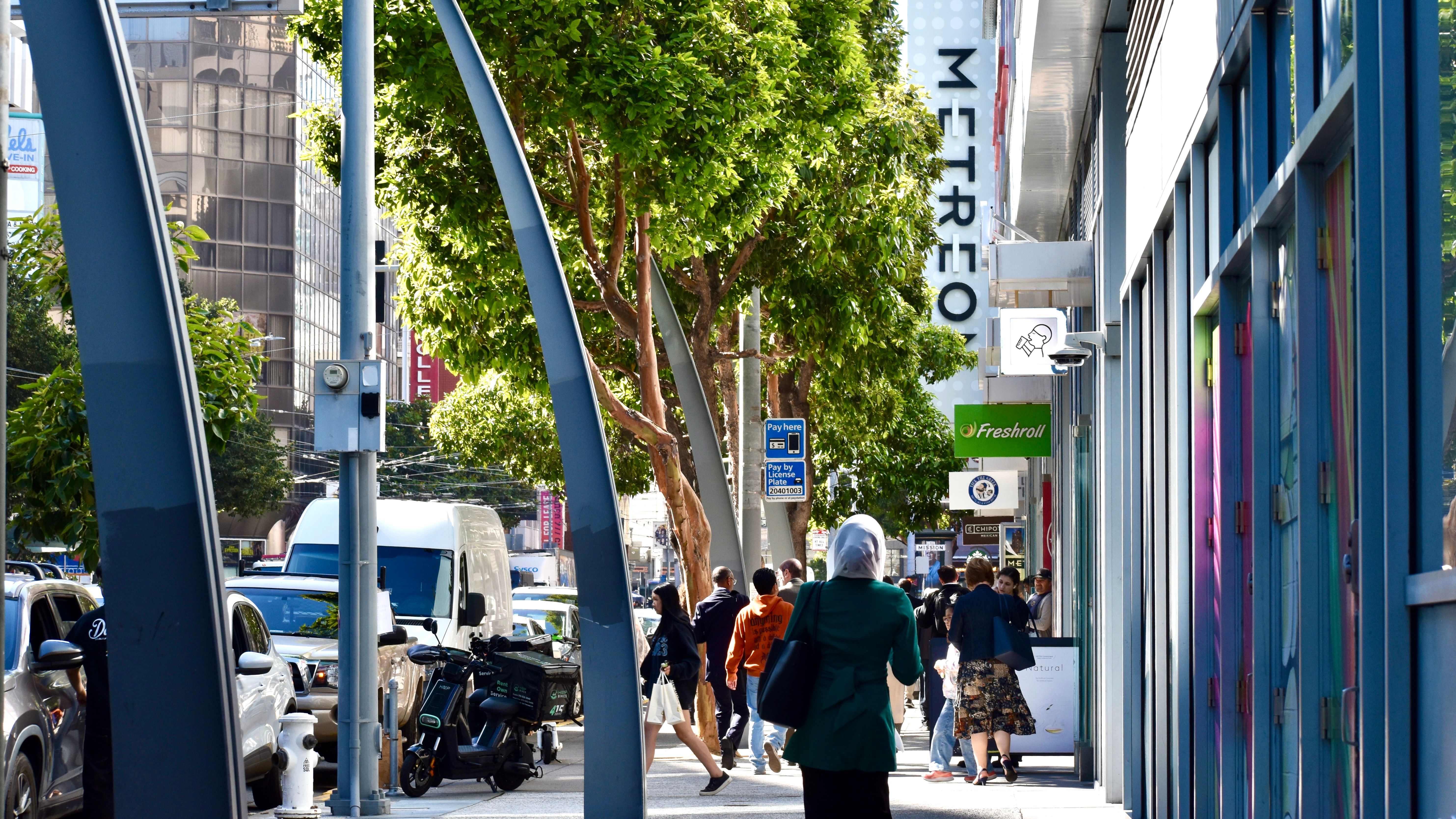 Two 14-year-old Chinese American girls were violently assaulted by multiple African American juvenile females outside the Metreon Center on 4th Street on a busy Saturday afternoon, July 26. Photo by Portia Li