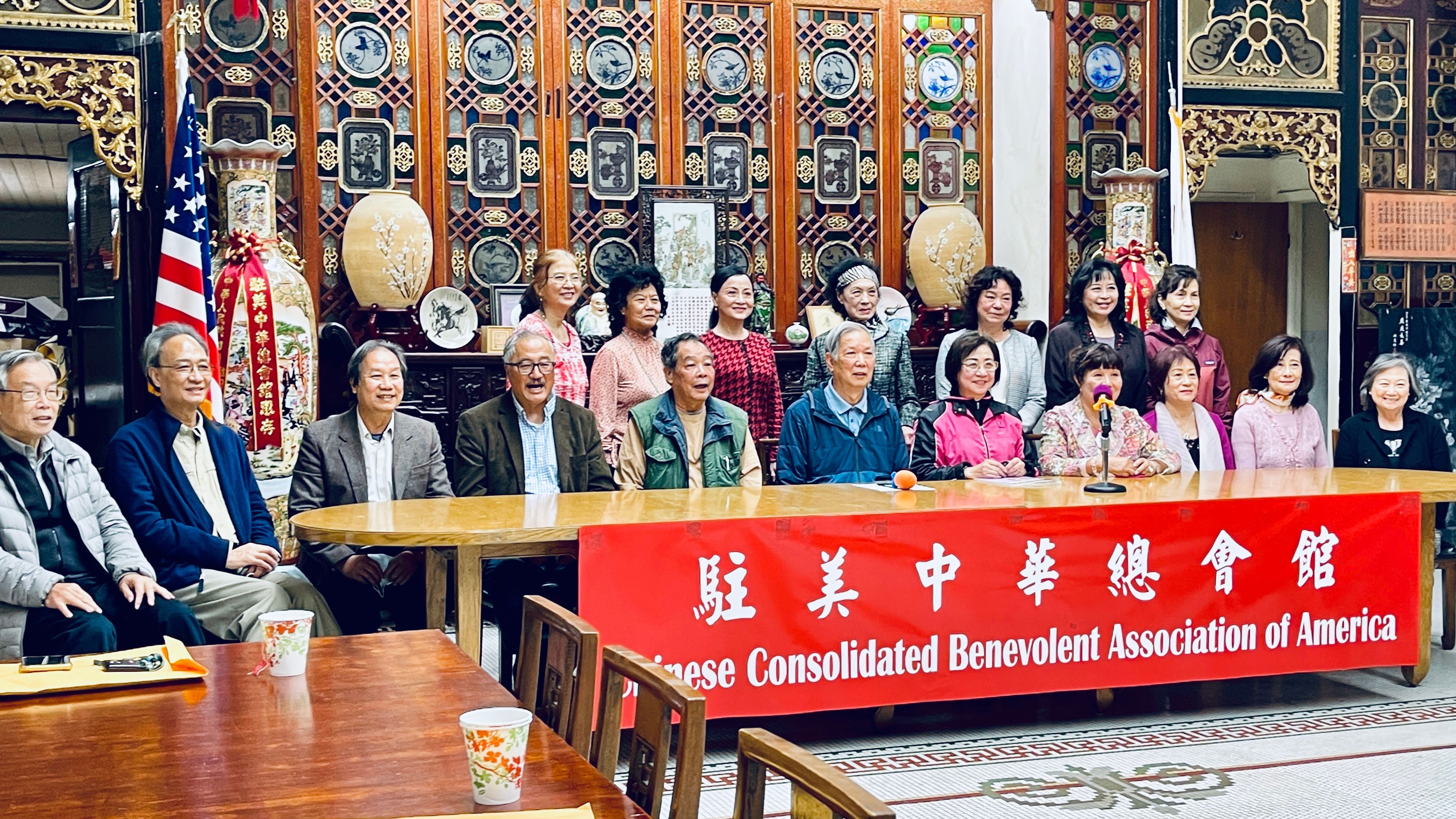 CCBA and CCWA held a joint press conference to announce the honorees in the upcoming Overseas Chinese Festival. Photo by Portia Li