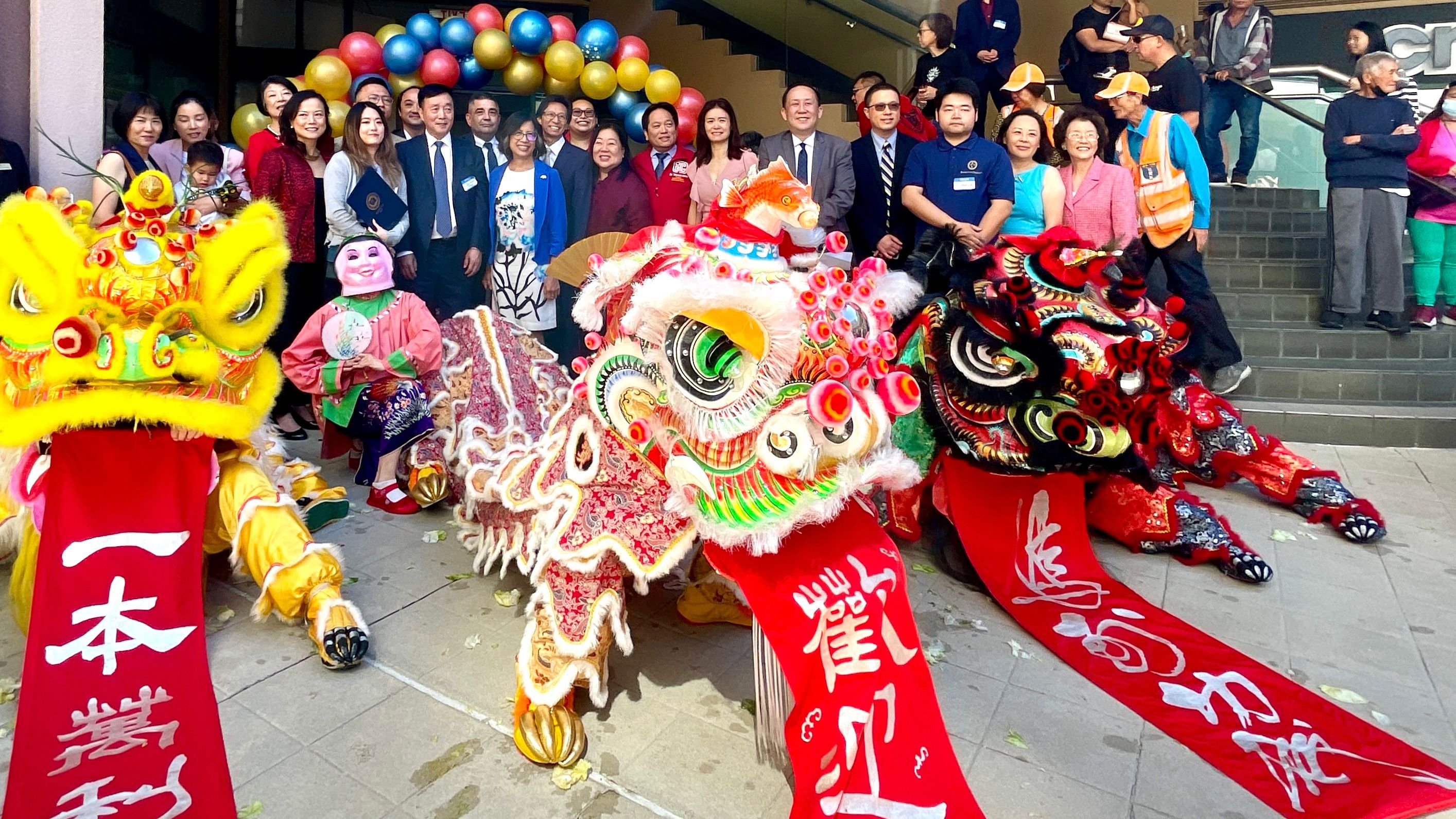 Elected officials and community leaders join the grand opening celebration in support of the relocation of Bank of the Orient's branch to Pacific Renaissance Plaza. Photo by Portia Li