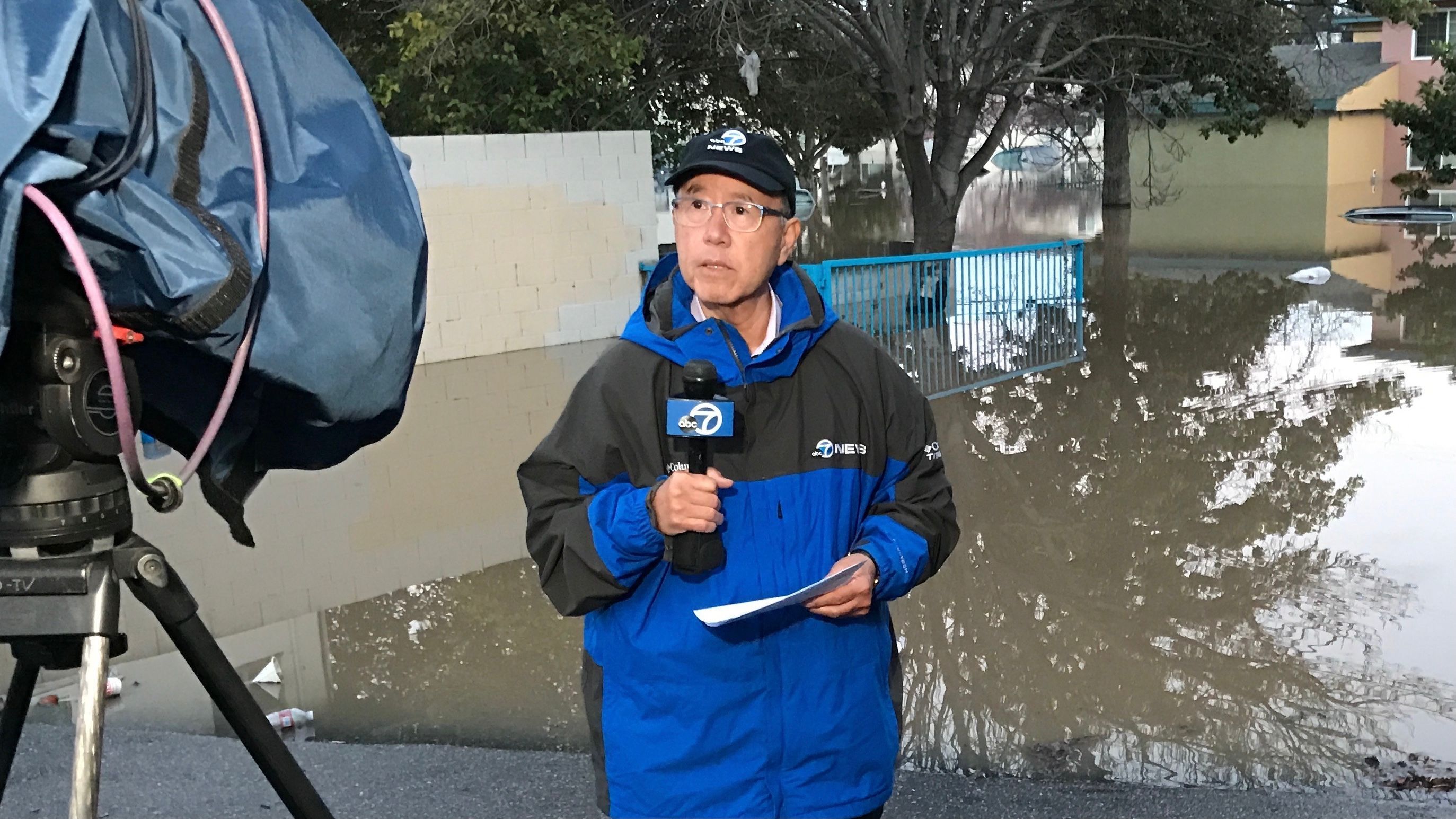 David Louie provides latest news day and night as a reporter at KGO-TV for over 50 years. Courtesy David Louie