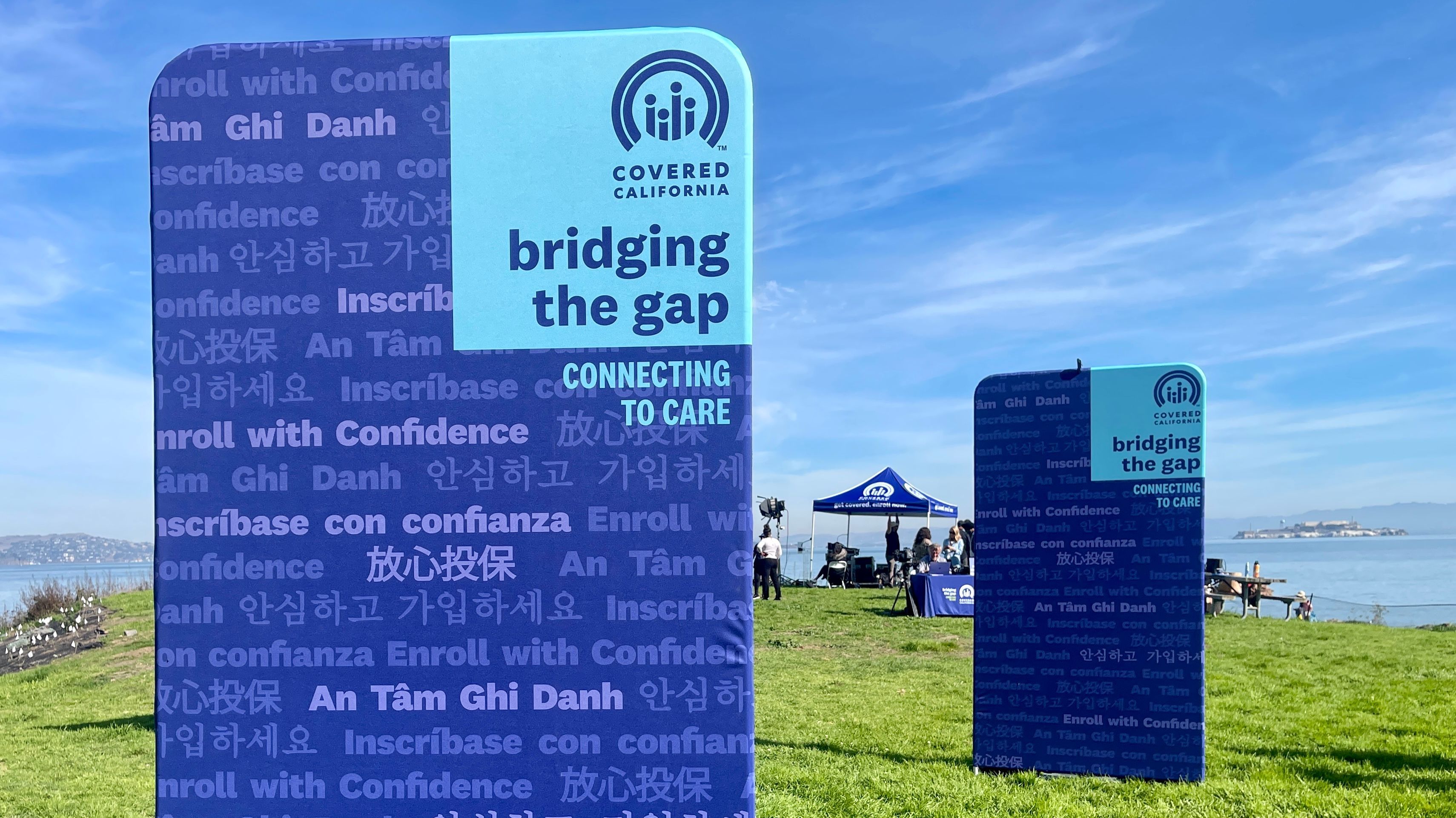 The theme of this year’s Covered California open enrollment period  is “Bridging the Gap, Connecting to Care”.  Photo by Portia Li