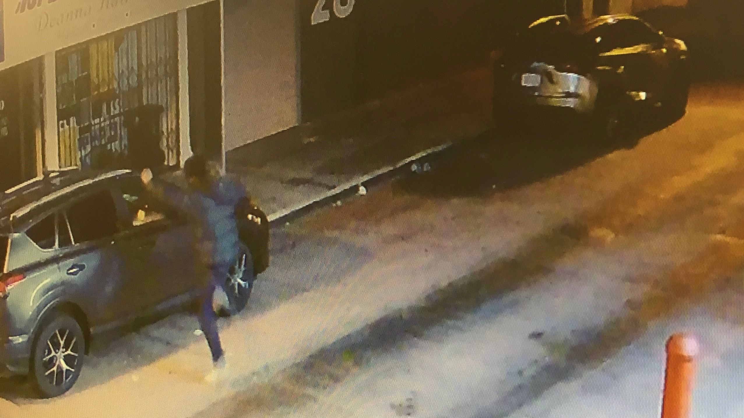 In 2016, seven vehicles parked on Waverly Place in Chinatown had their windows smashed. Surveillance footage showed Jian Feng Huang, the suspect in the latest stabbing incident, kicking and vandalizing one of those vehicles. Courtesy screenshot photo