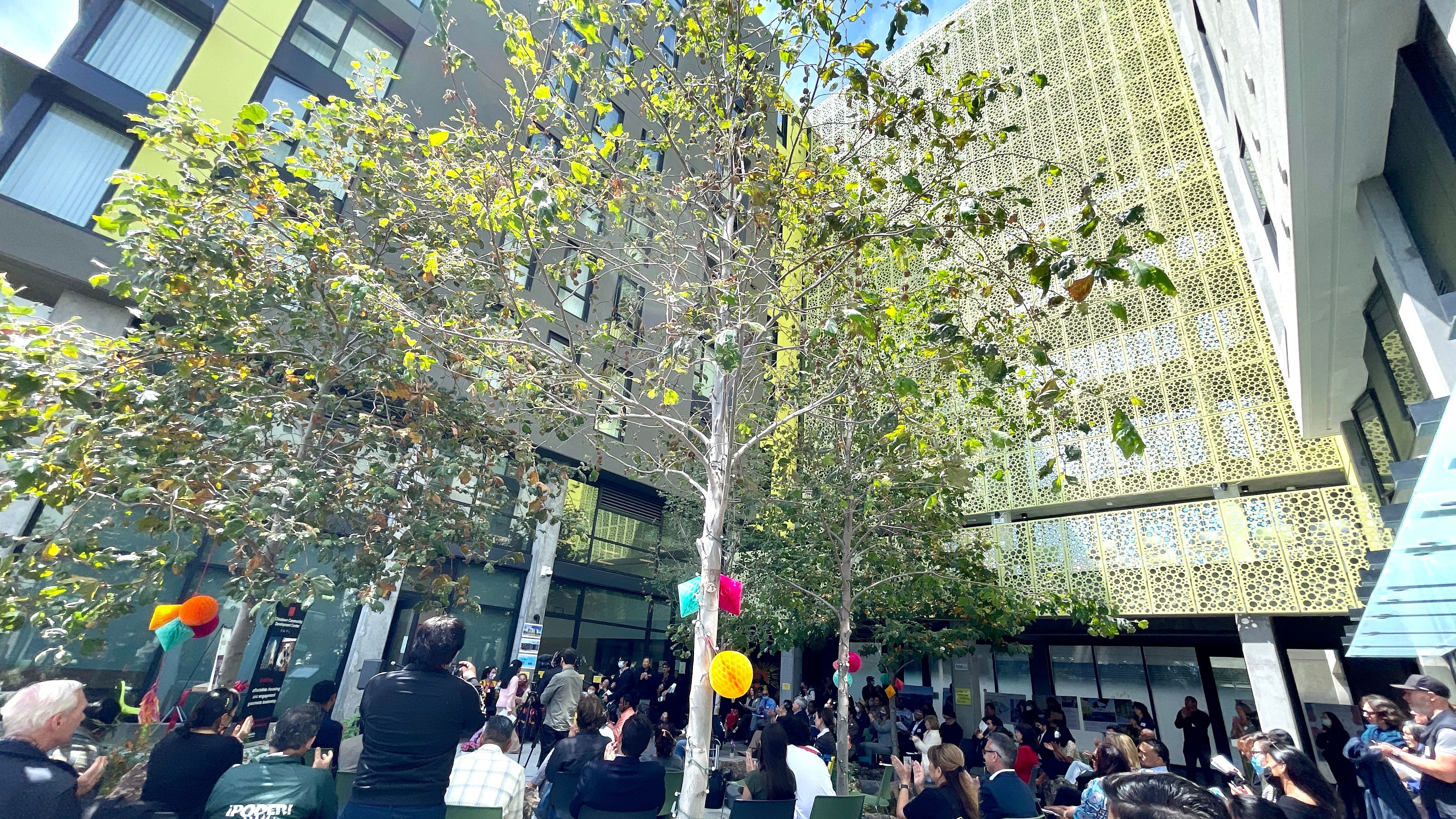 Casa Adelante which is a 100% affordable housing development celebrates its grand opening. Photo by Portia Li