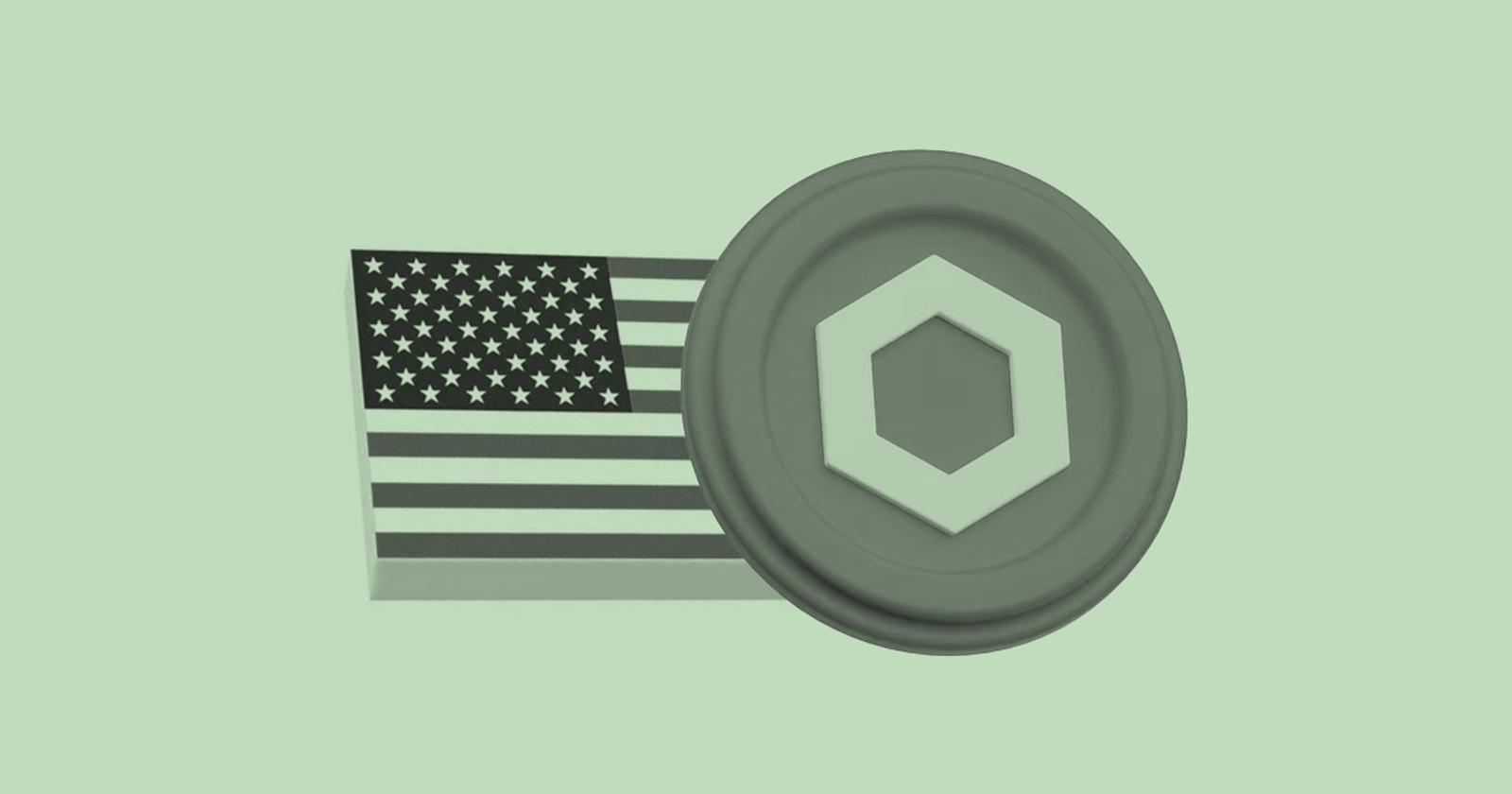 Chainlink Token US Flag