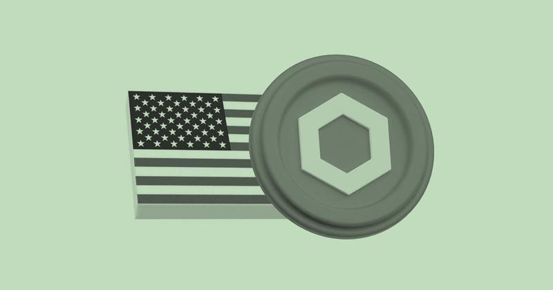 Chainlink Token US Flag