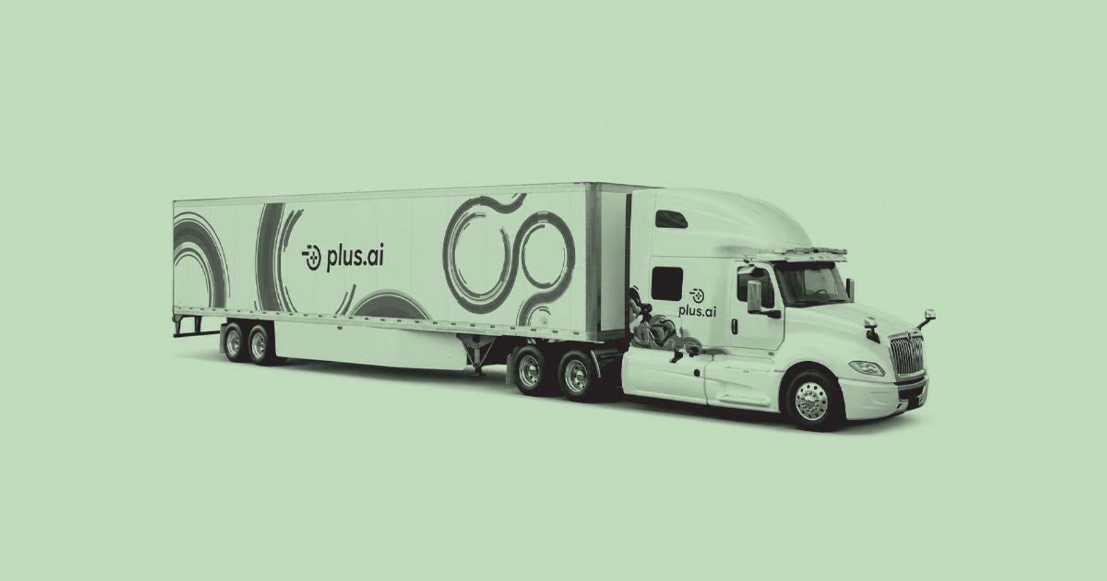 Plus AI autonomous truck