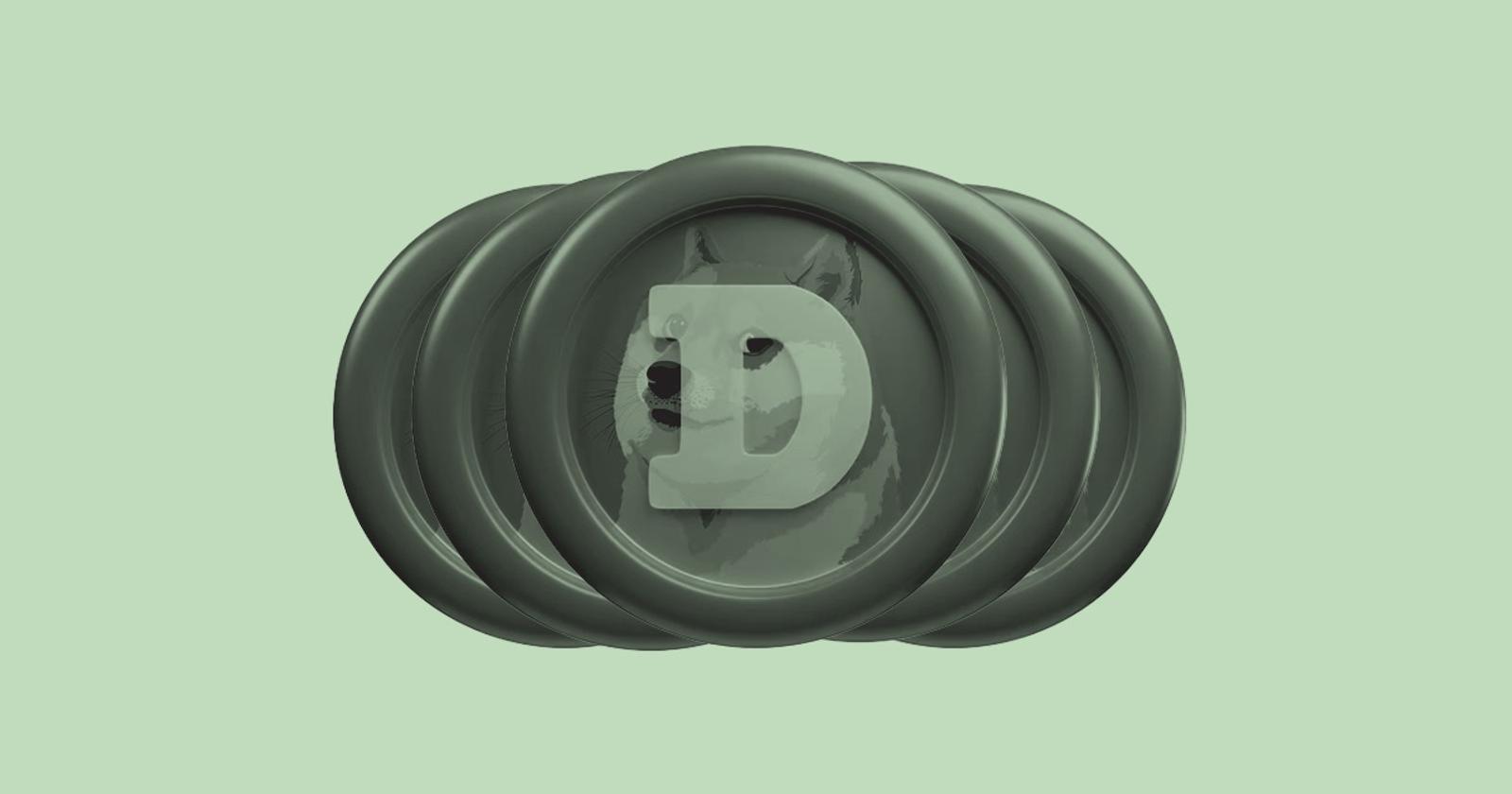 Pile of Dogecoin Tokens