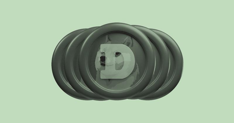 Pile of Dogecoin Tokens