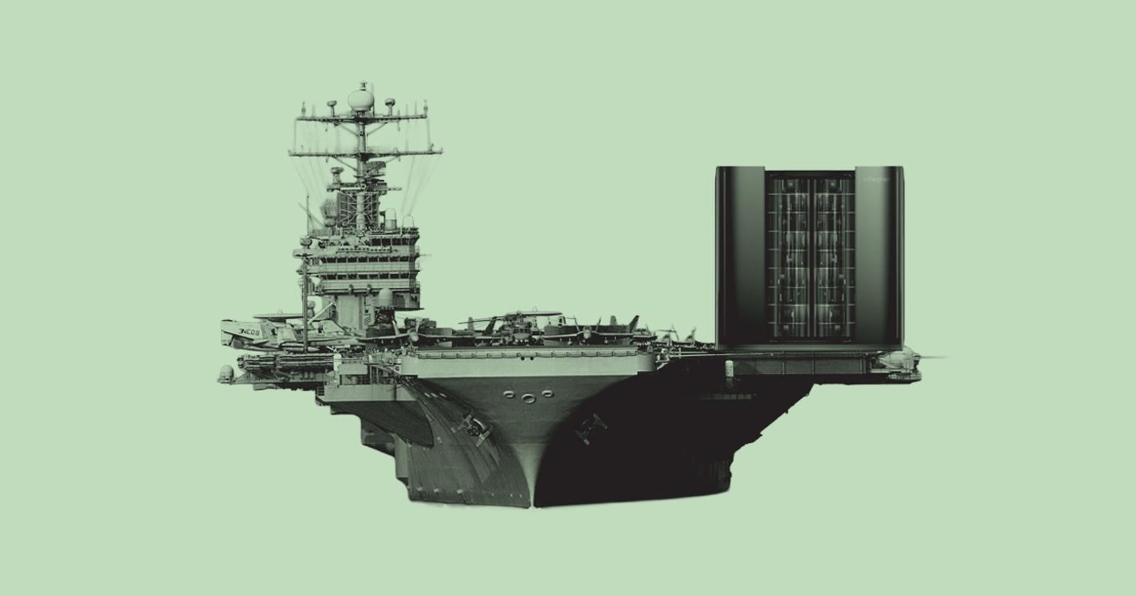 navy aircraft carrier quantum computer