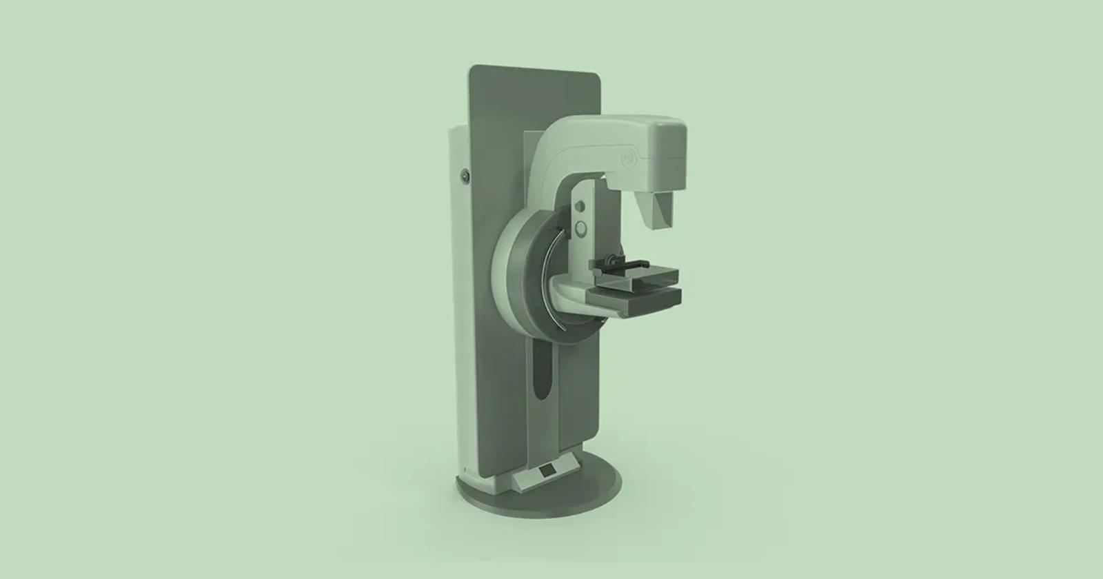 3D rendering of a mammogram machine