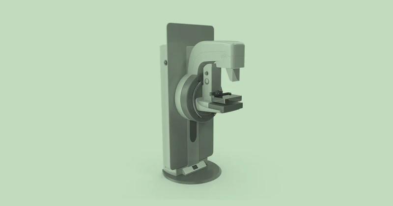 3D rendering of a mammogram machine