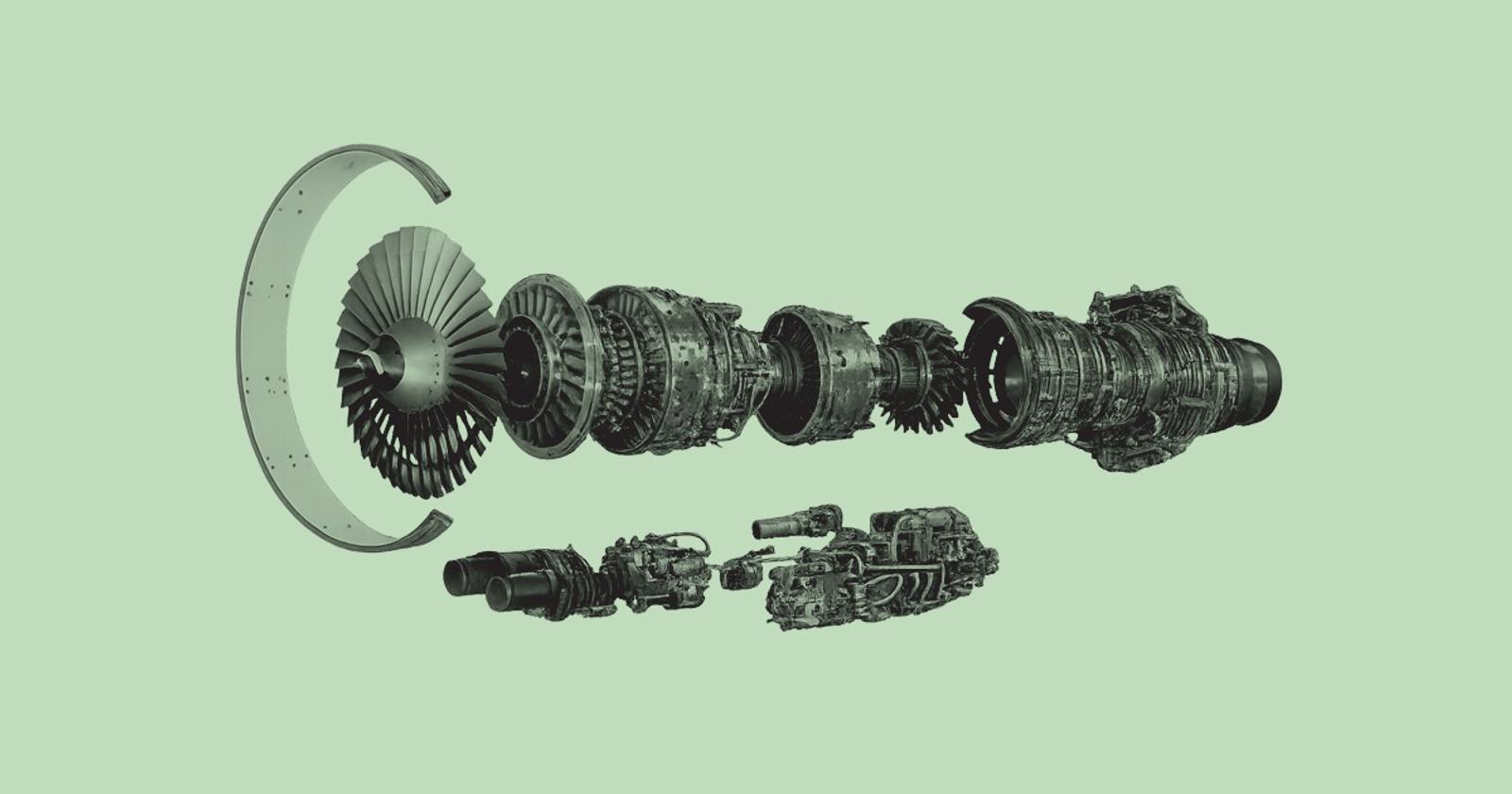 CFM56 Jet Engine deconstructed, FTAI jet engine parts