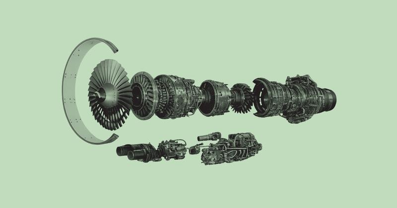 CFM56 Jet Engine deconstructed, FTAI jet engine parts