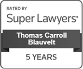 super lawyers 5 years Thomas Carroll Blauvelt