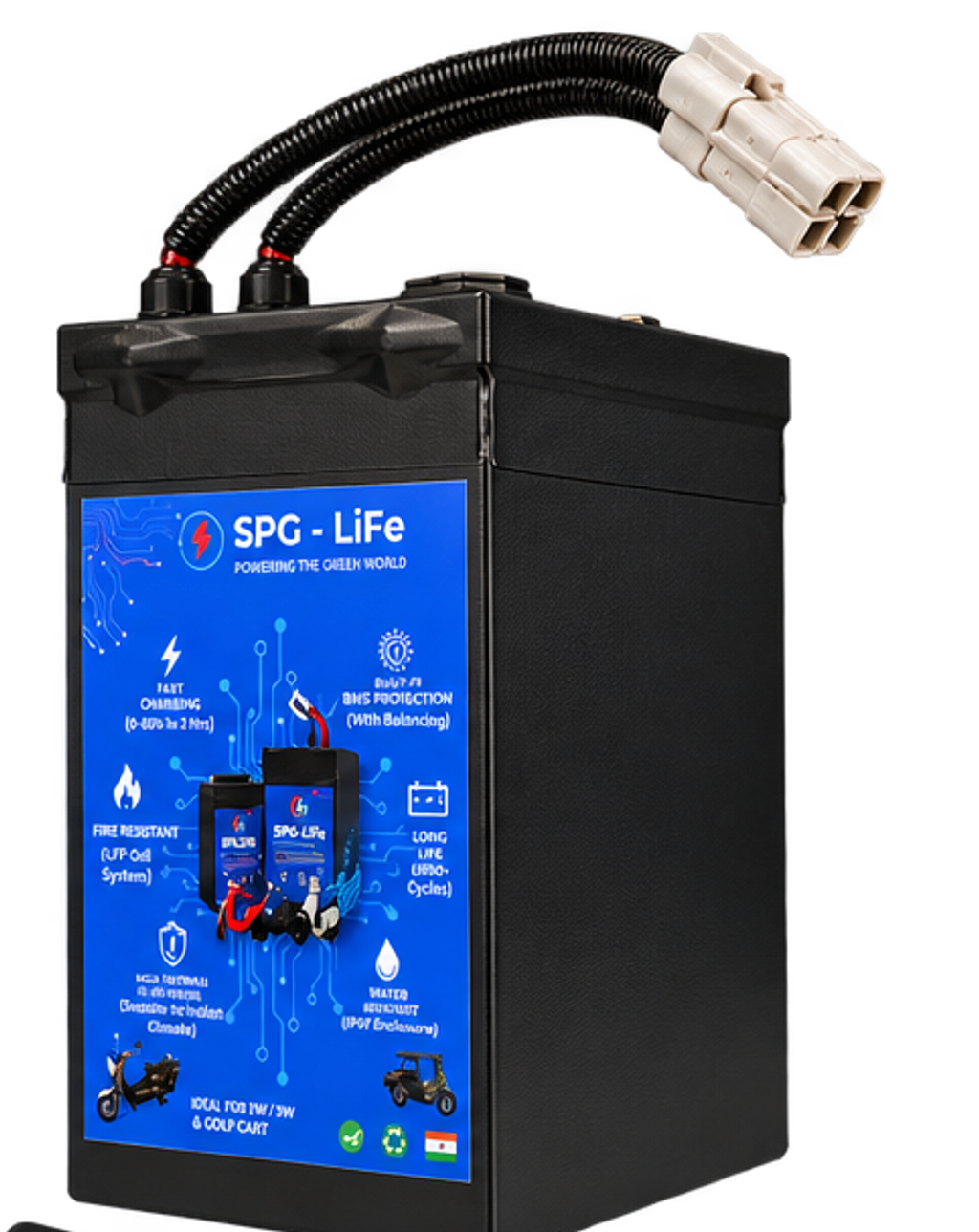 60V 30Ah LiFePO4 Lithium Battery for Electric 2 Wheeler