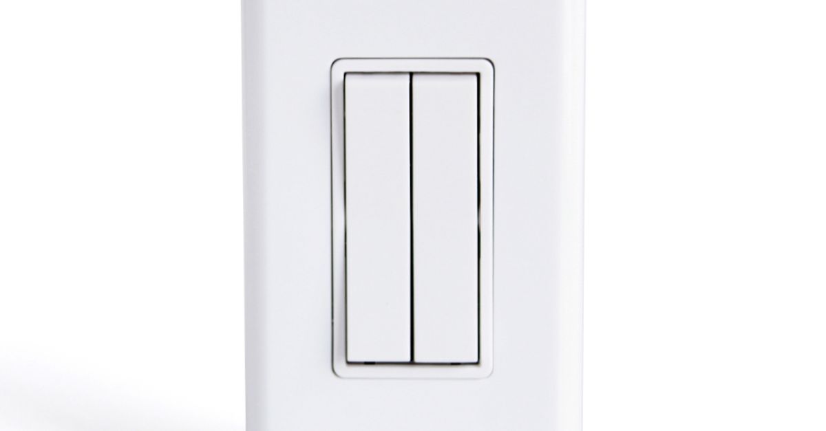 ZigBee Dual Rocker Wireless Light Switch | Battery-Free | Illumra