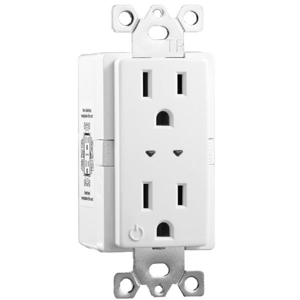 Split Duplex Switched Receptacle | Wireless Plug Load Control | Illumra