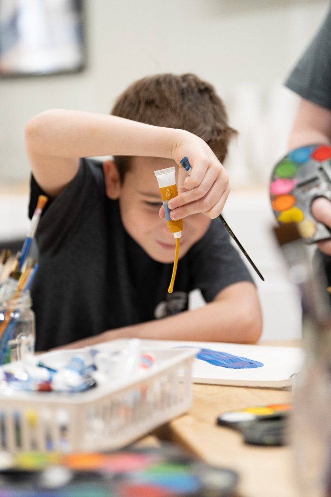 Student painting