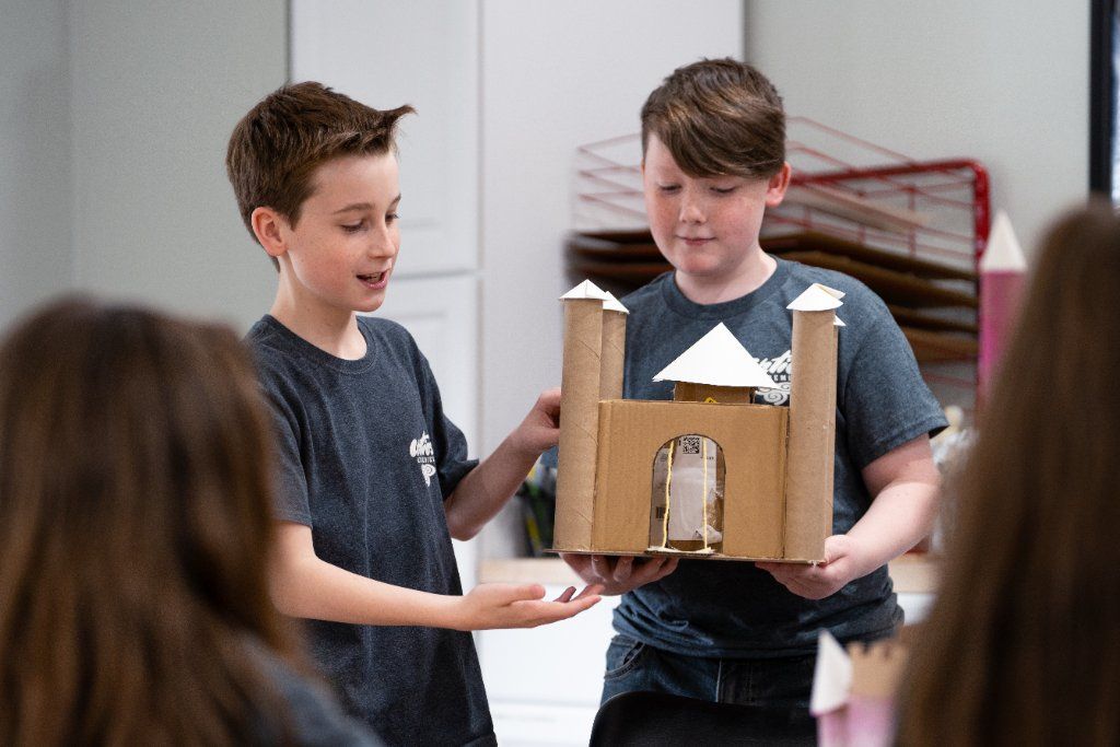 Students presenting project