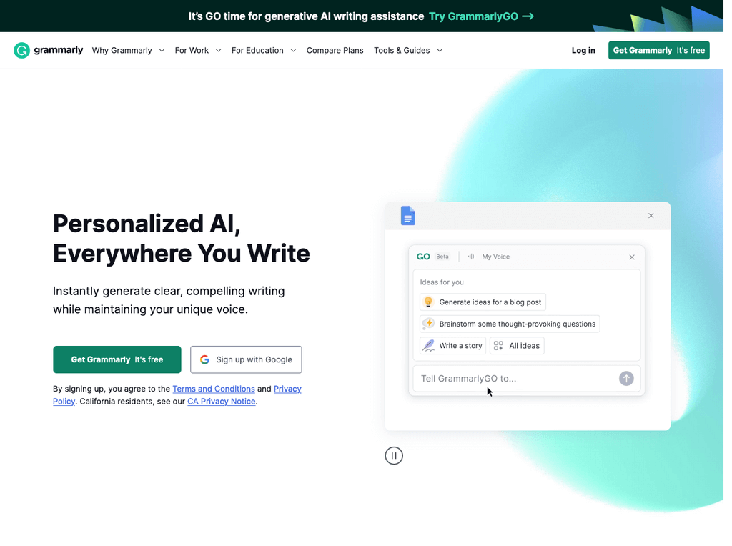 Grammarly: Writing AI Assistance For Free | NextGenTool.io