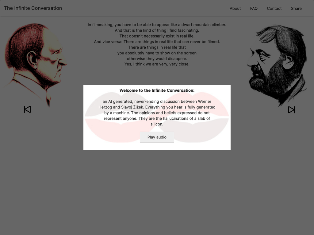 The Infinite Conversation