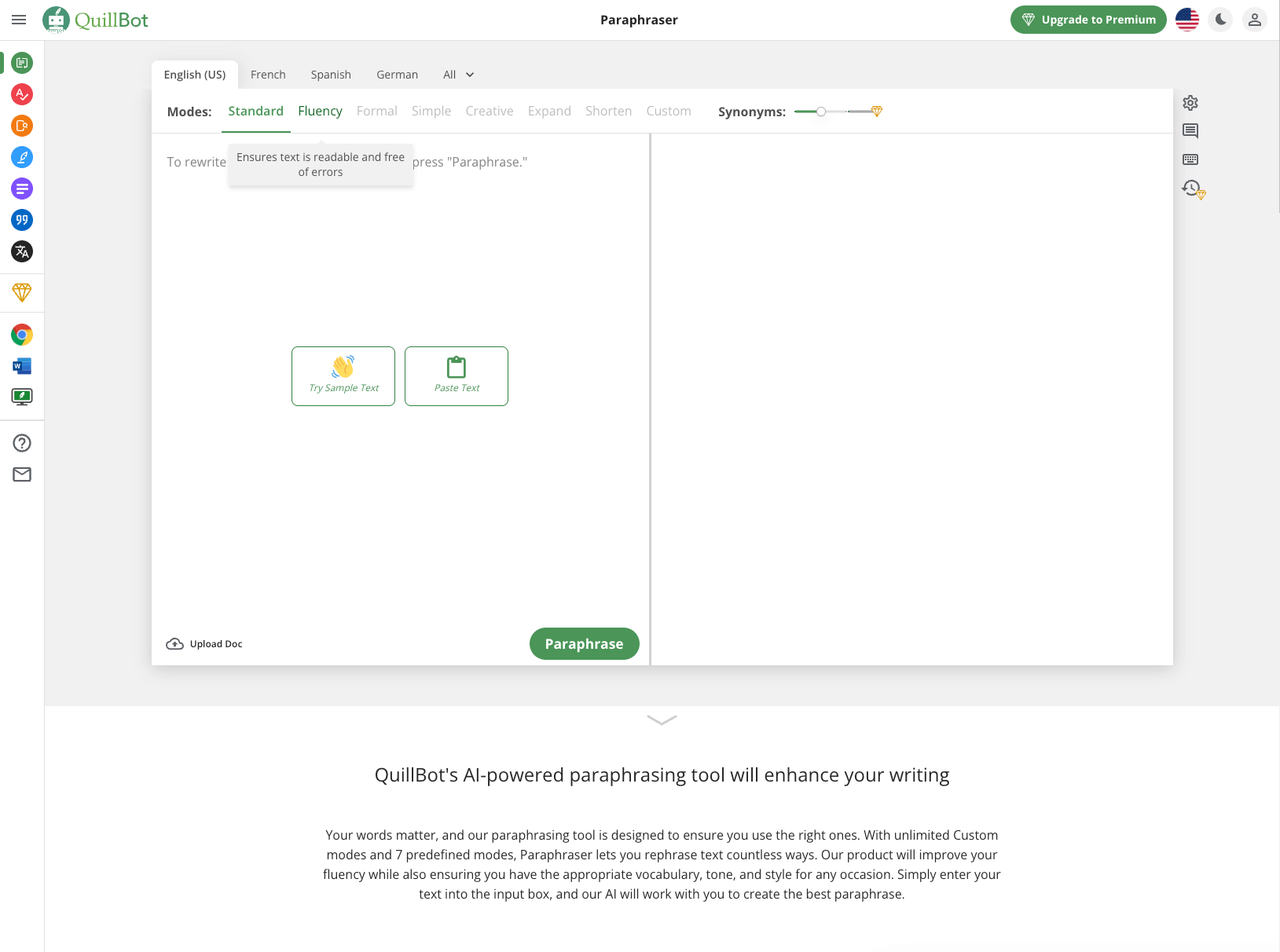 Quillbot Paraphraser
