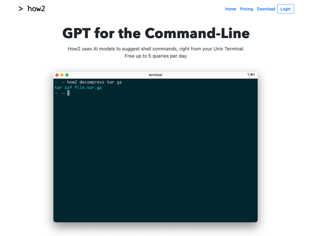 AI Command Line Tool: Get Answers Instantly | NextGenTool.io