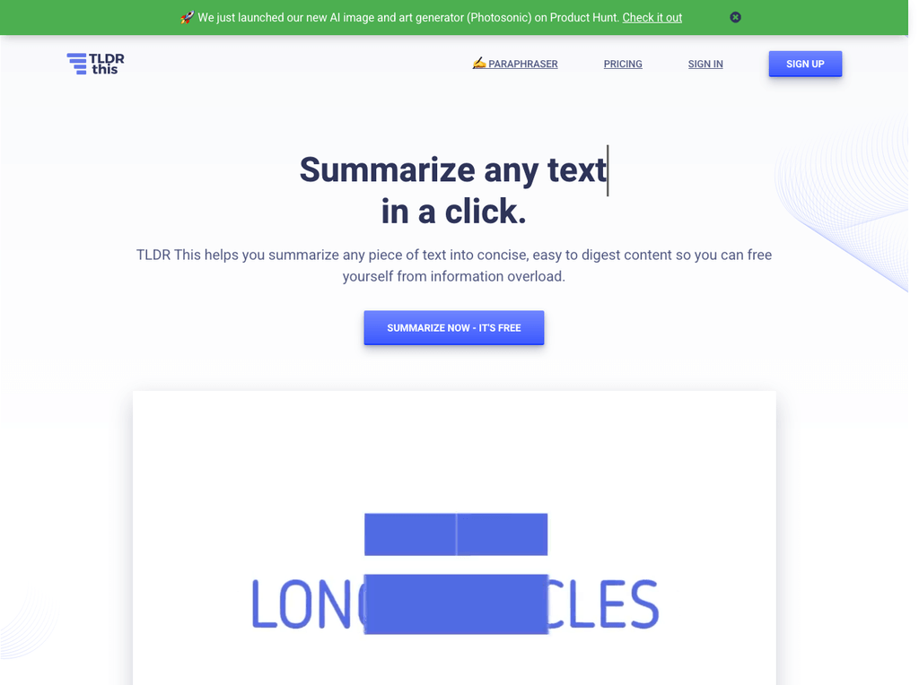 Article Summarizer Tool: Text Summarizing Online | NextGenTool.io