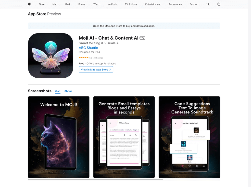 Moji Writing Assistant 