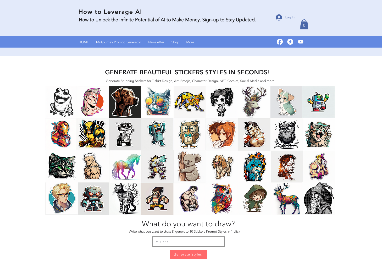 Sticker Prompt Generator