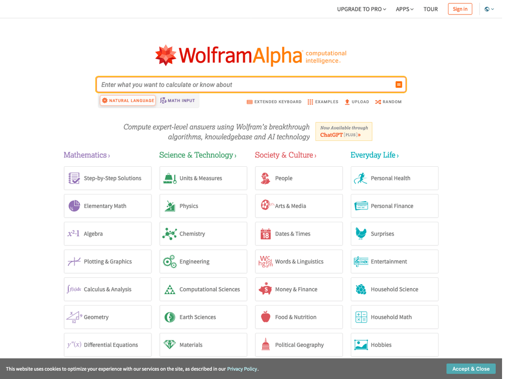 WolframAlpha