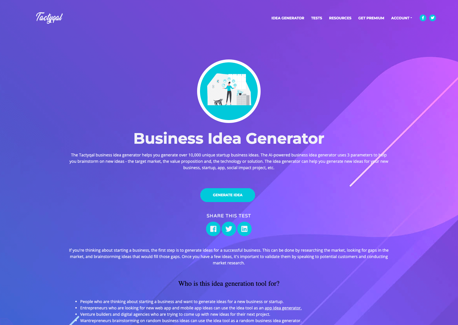 Business Ideas Generator
