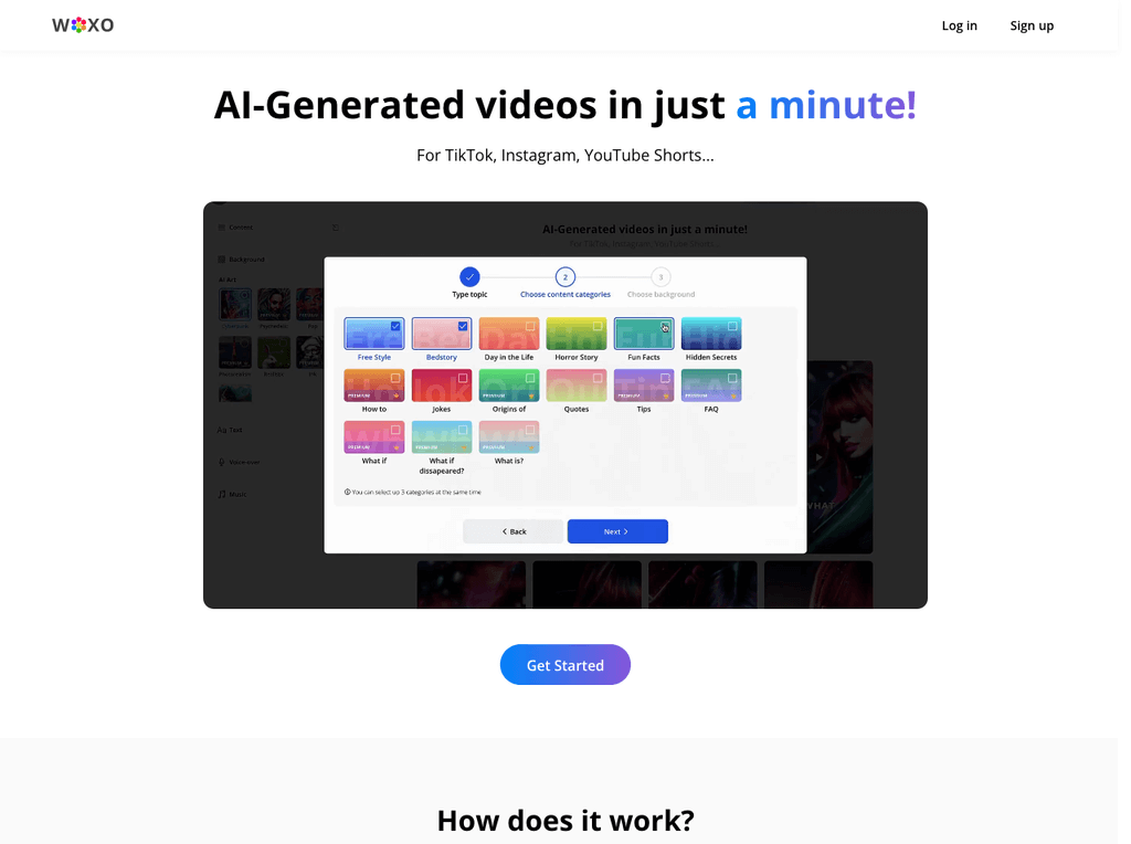 WOXO - Idea to Videos