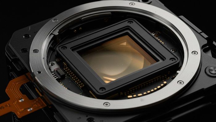 ilustração de um sensor de camera dslr 2