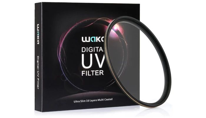 waka Filtro UV MC de 52 mm – Ultrafino 16 camadas filtro de lente de proteção ultravioleta multi revestido para lente de câmera Canon Nikon Sony DSLR