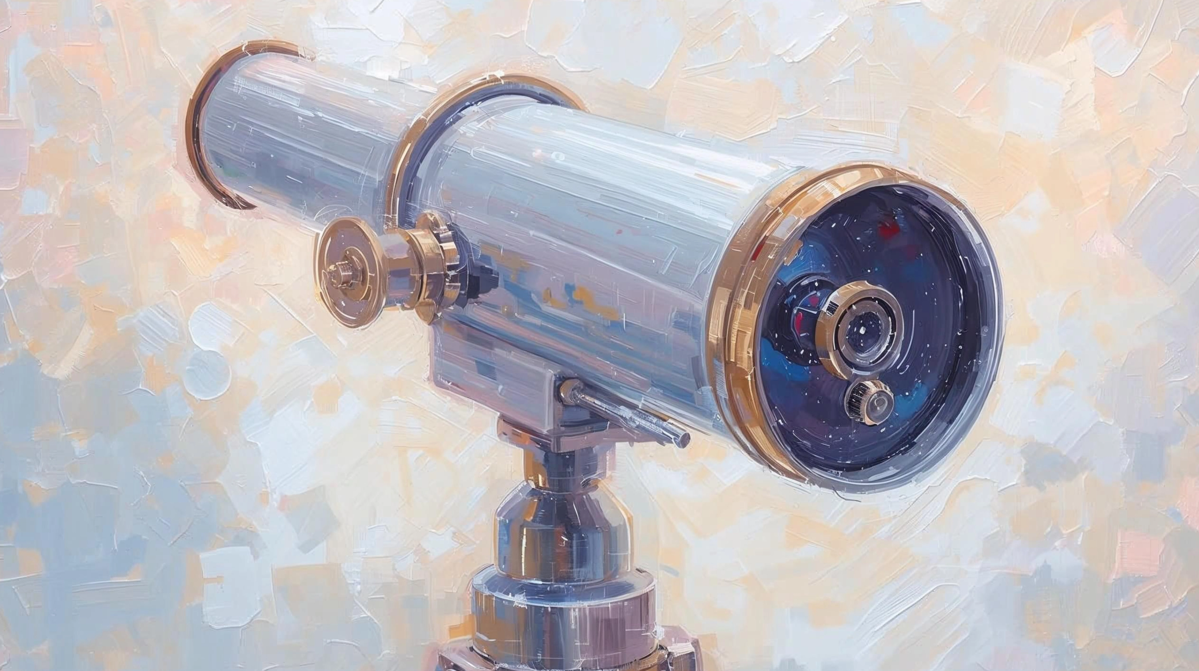 Oil Painted Telescope